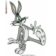 Bugs Bunny Embroidery Cartoon_18